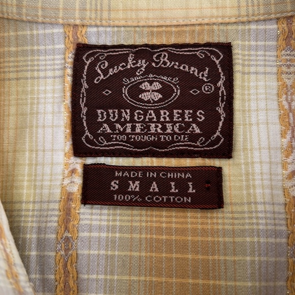 Lucky Brand western style shirt size small - Picture 3 of 6